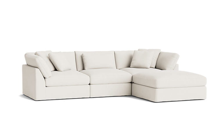 Get Together™ 4-Piece Modular Sectional, Large, Cream Linen Get Together™ 4-Piece Modular Sectional, Large, Cream Linen